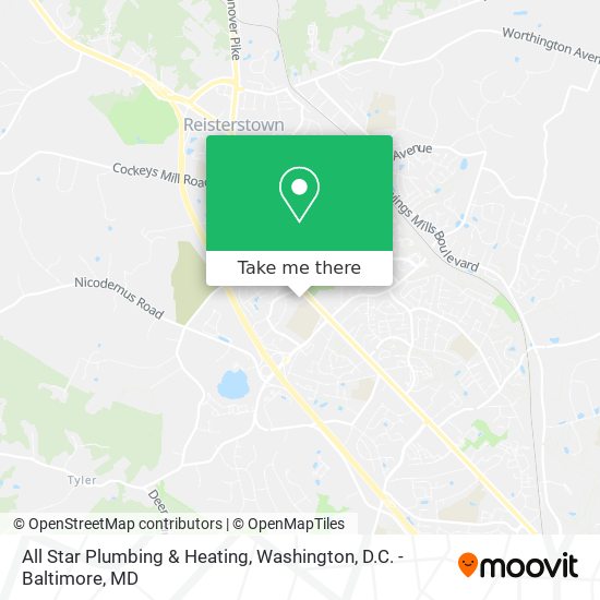 Mapa de All Star Plumbing & Heating