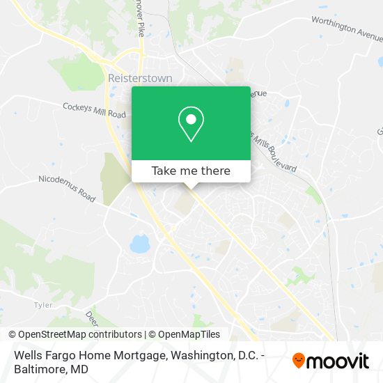 Wells Fargo Home Mortgage map