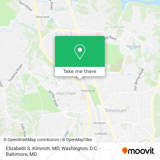 Mapa de Elizabeth S. Kimmitt, MD