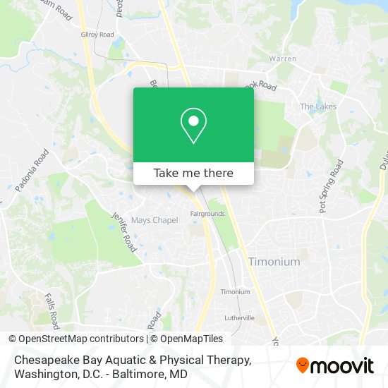 Chesapeake Bay Aquatic & Physical Therapy map