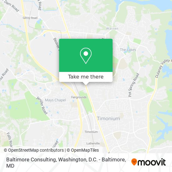 Baltimore Consulting map