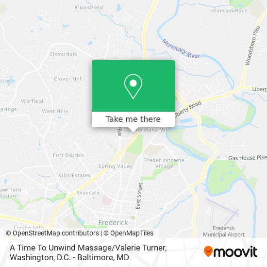 Mapa de A Time To Unwind Massage / Valerie Turner