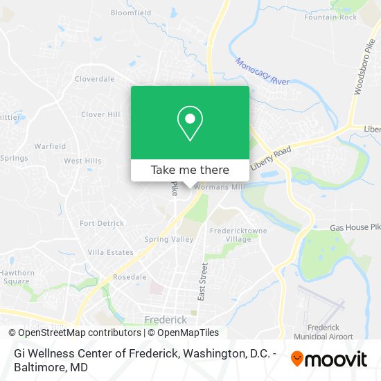 Mapa de Gi Wellness Center of Frederick