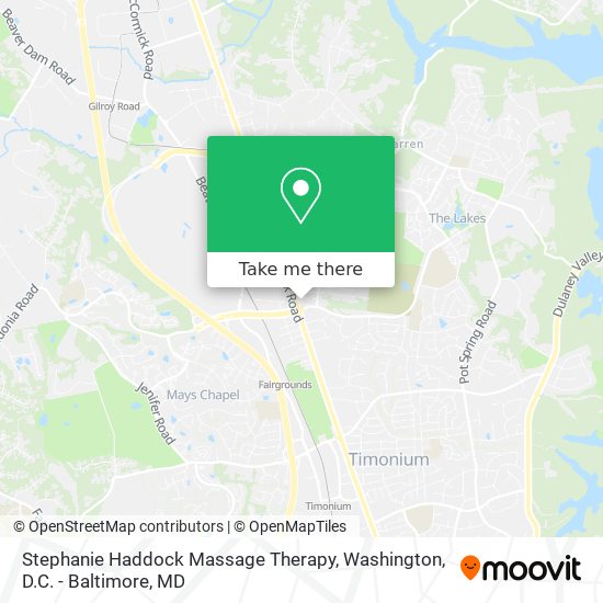 Mapa de Stephanie Haddock Massage Therapy