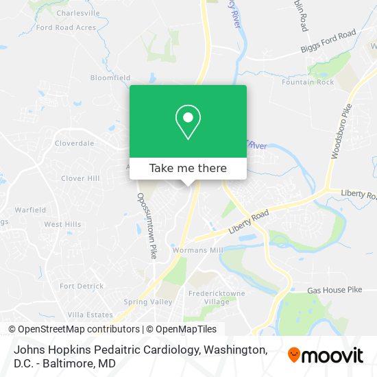 Mapa de Johns Hopkins Pedaitric Cardiology