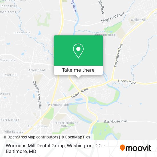 Wormans Mill Dental Group map
