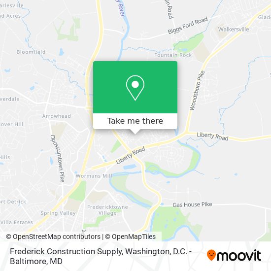 Frederick Construction Supply map