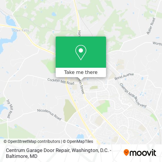 Centrum Garage Door Repair map