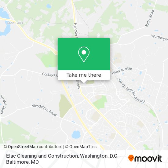 Elac Cleaning and Construction map