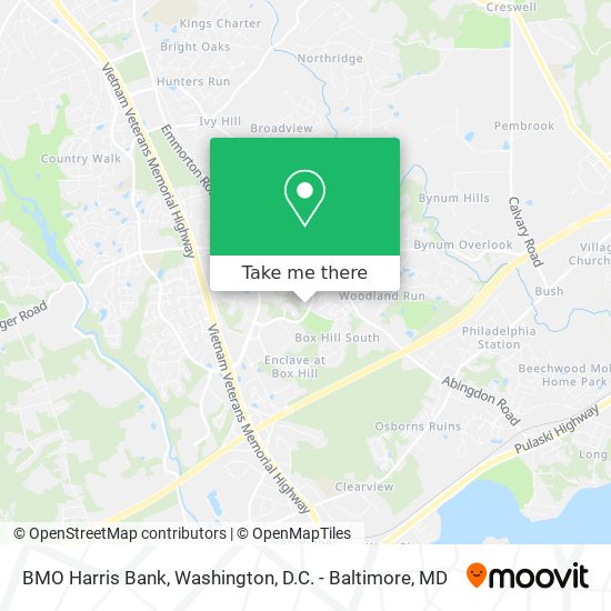 BMO Harris Bank map