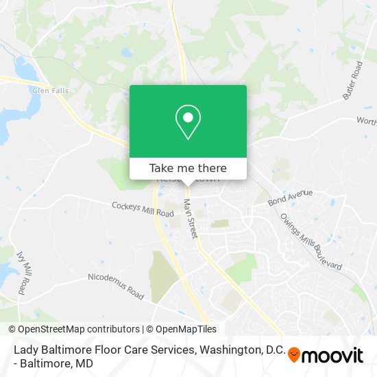 Lady Baltimore Floor Care Services map