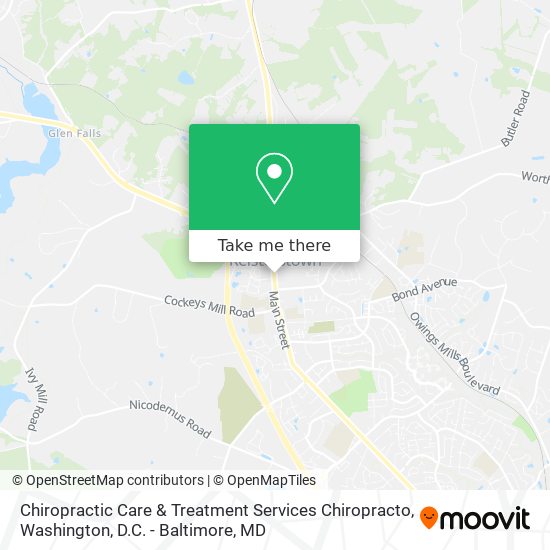 Chiropractic Care & Treatment Services Chiropracto map