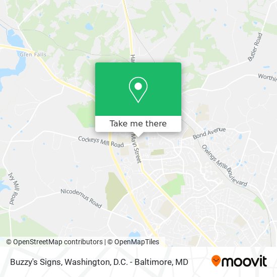 Buzzy's Signs map