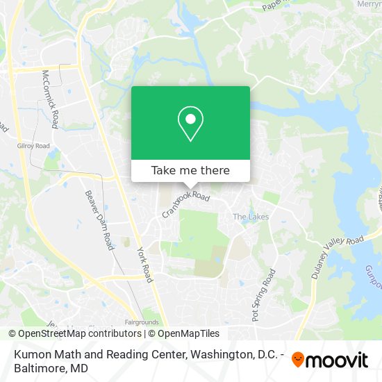 Mapa de Kumon Math and Reading Center