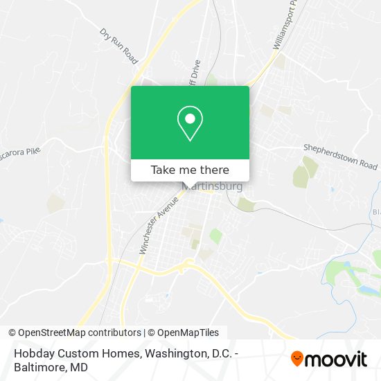 Hobday Custom Homes map