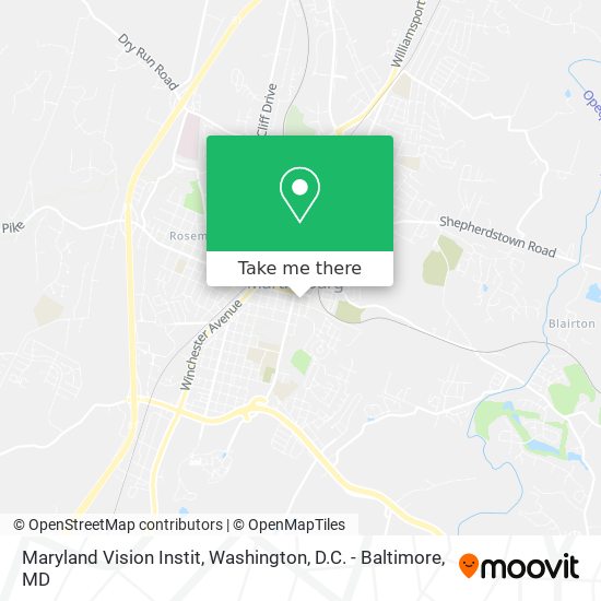 Maryland Vision Instit map