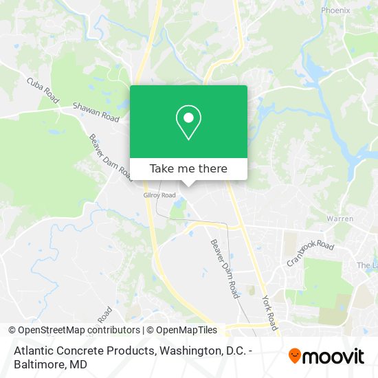 Atlantic Concrete Products map