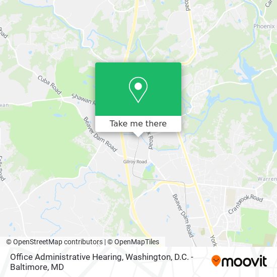 Mapa de Office Administrative Hearing