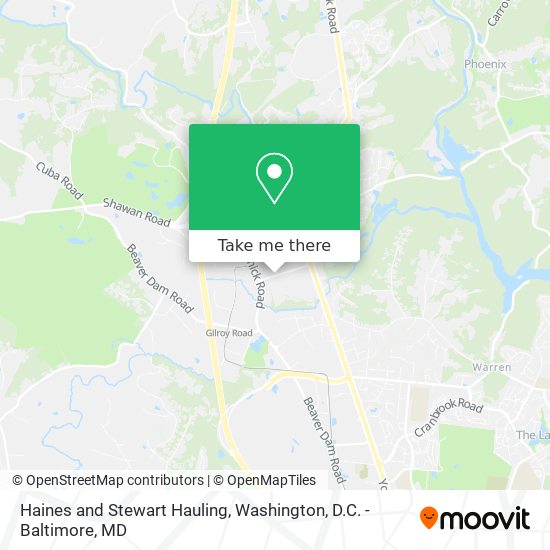 Mapa de Haines and Stewart Hauling