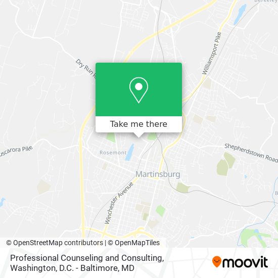 Professional Counseling and Consulting map