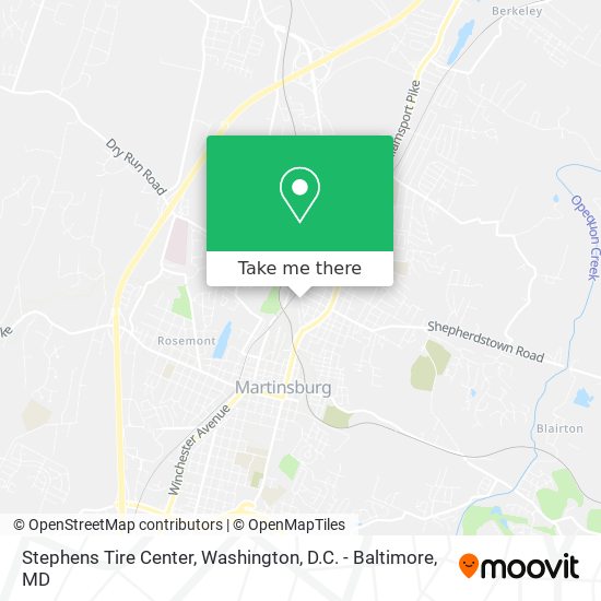 Mapa de Stephens Tire Center