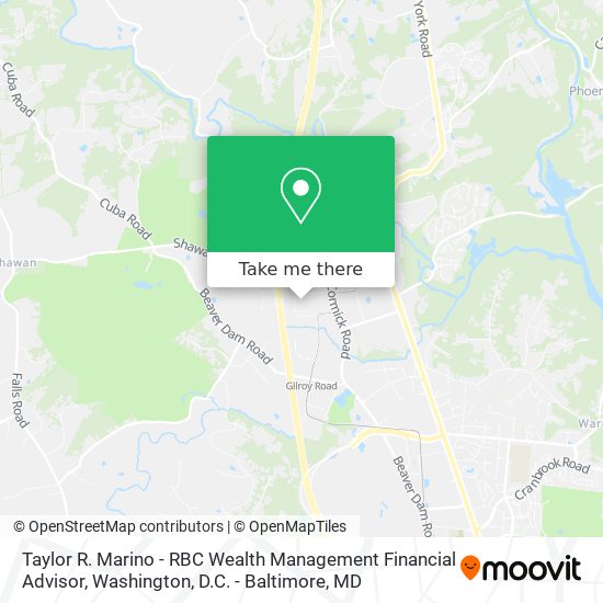 Mapa de Taylor R. Marino - RBC Wealth Management Financial Advisor