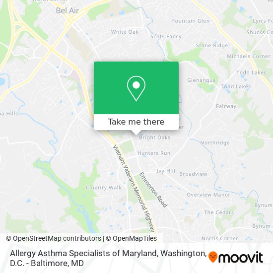 Mapa de Allergy Asthma Specialists of Maryland