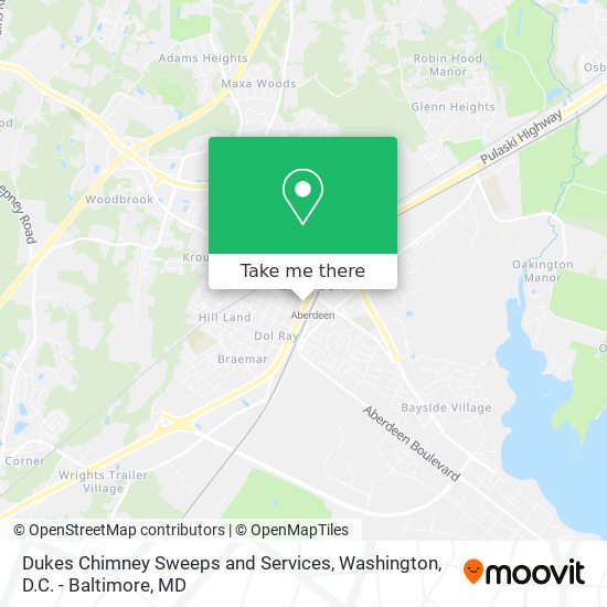 Dukes Chimney Sweeps and Services map