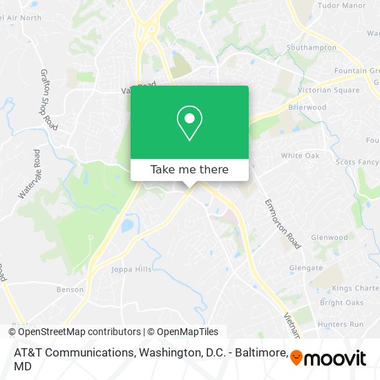 Mapa de AT&T Communications