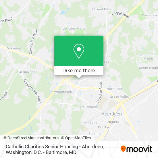 Mapa de Catholic Charities Senior Housing - Aberdeen