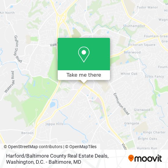 Mapa de Harford / Baltimore County Real Estate Deals