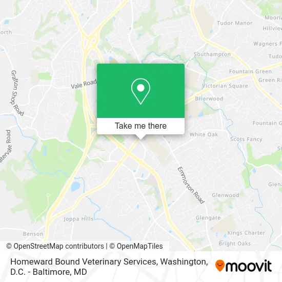Homeward Bound Veterinary Services map