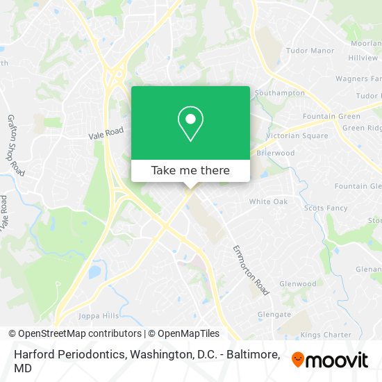 Harford Periodontics map