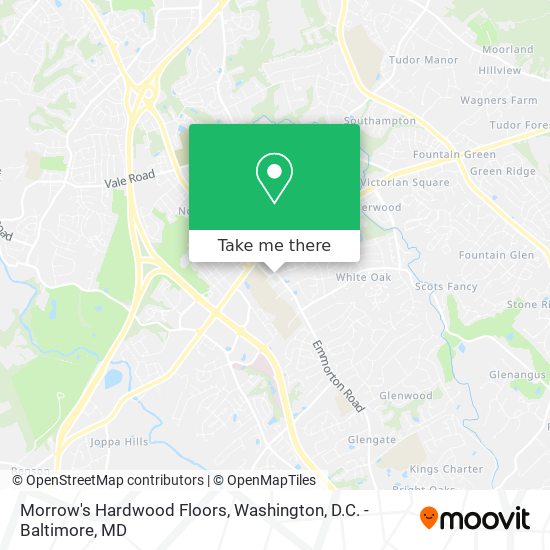 Morrow's Hardwood Floors map