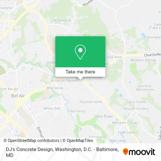 DJ's Concrete Design map