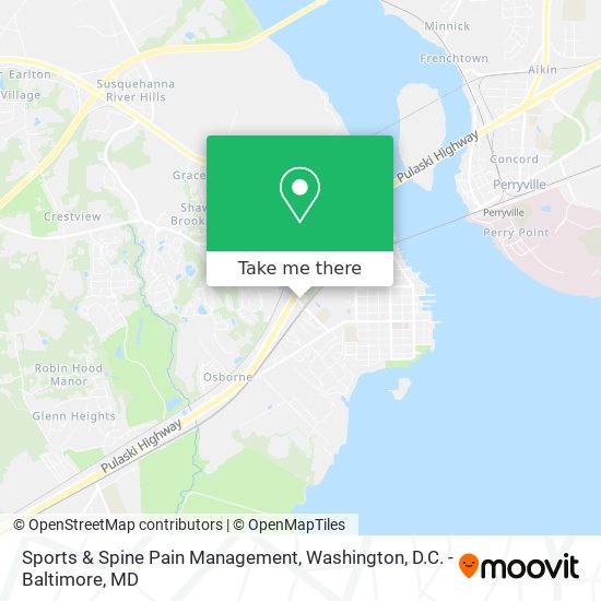 Sports & Spine Pain Management map