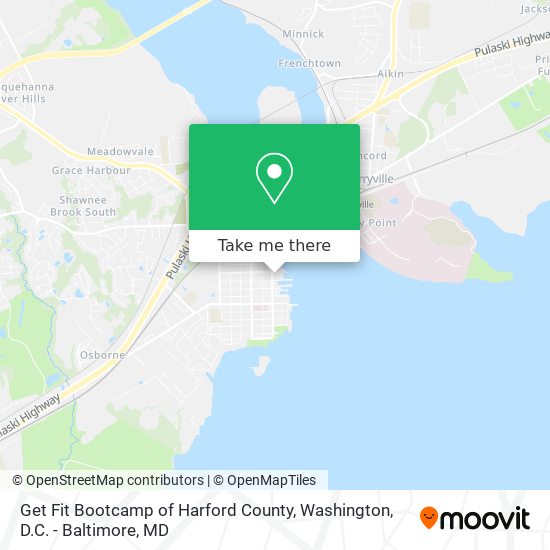 Get Fit Bootcamp of Harford County map
