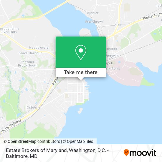 Mapa de Estate Brokers of Maryland