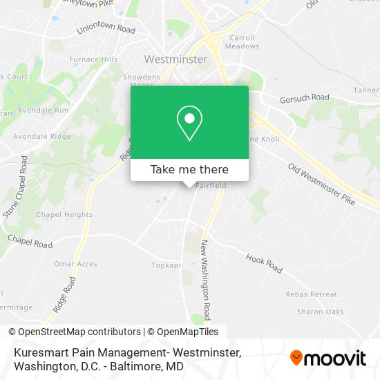 Mapa de Kuresmart Pain Management- Westminster