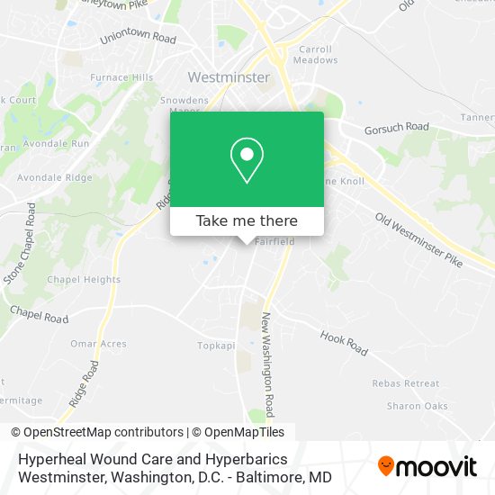 Hyperheal Wound Care and Hyperbarics Westminster map