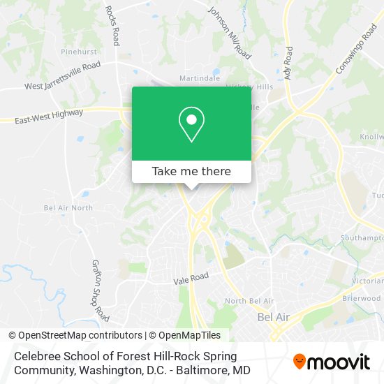 Celebree School of Forest Hill-Rock Spring Community map