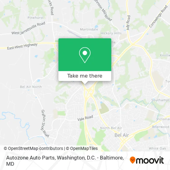 Autozone Auto Parts map