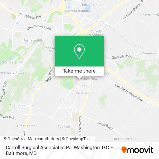 Carroll Surgical Associates Pa map