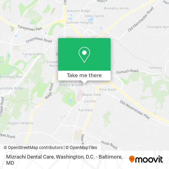 Mizrachi Dental Care map