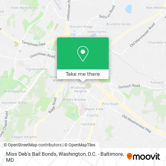 Mapa de Miss Deb's Bail Bonds