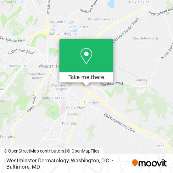 Westminster Dermatology map