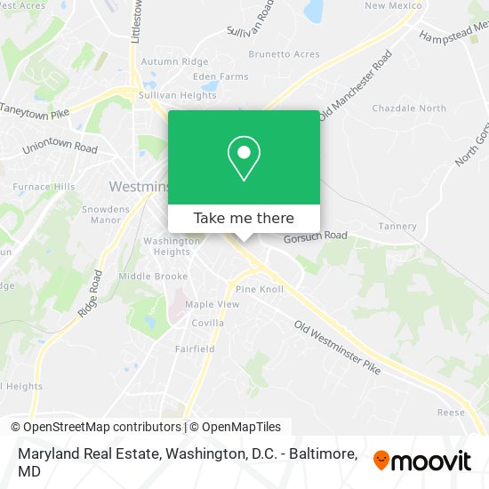 Mapa de Maryland Real Estate