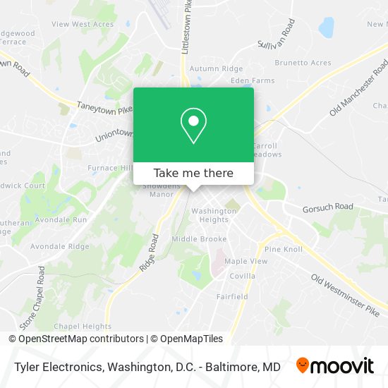 Tyler Electronics map