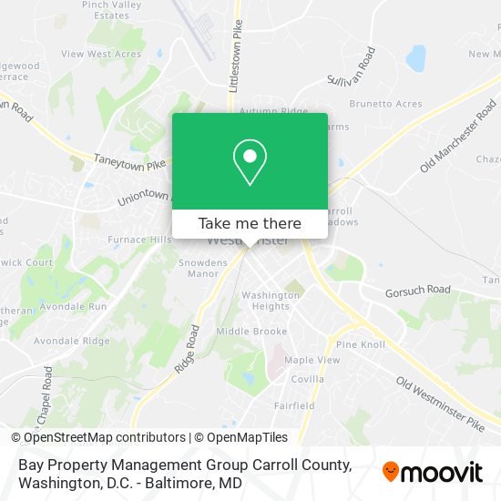 Bay Property Management Group Carroll County map