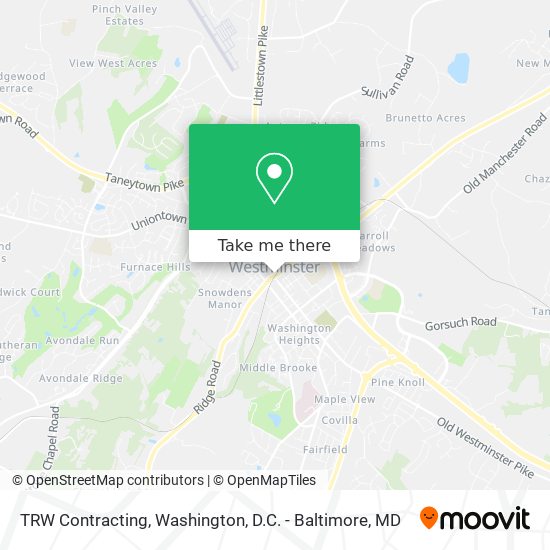 TRW Contracting map